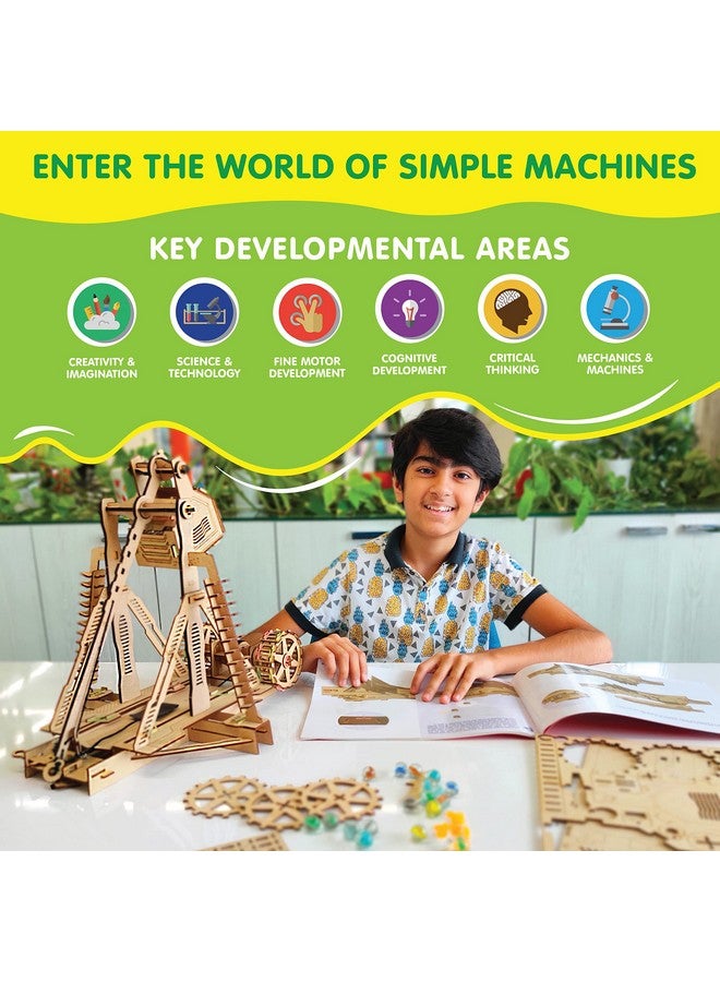 Genius Box - Play some Learning Genius Box Trebuchet Shooter DIY STEM Educational Toy and Construction Based Activity Game kit for Kids 8 to 14, Best Science Project kit Gift for Boys & Girls. - Image 5