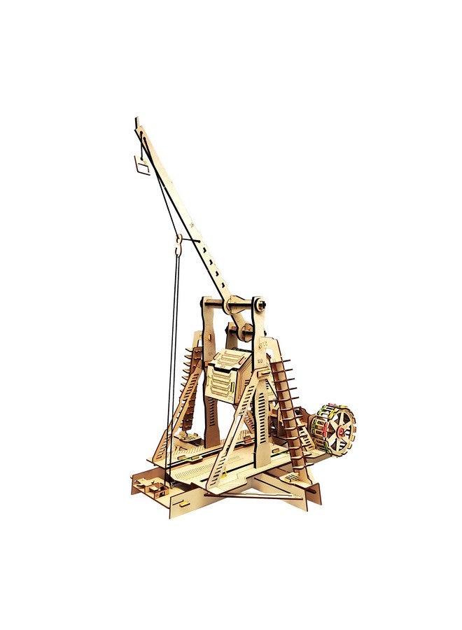 Genius Box - Play some Learning Genius Box Trebuchet Shooter DIY STEM Educational Toy and Construction Based Activity Game kit for Kids 8 to 14, Best Science Project kit Gift for Boys & Girls. - Image 3