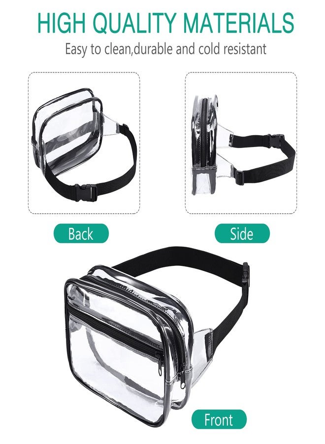 أوريا حقيبة خصر شفافة من أوريا، معتمدة للاستخدام في الملاعب، حقيبة خصر شفافة، حقيبة خصر شفافة للنساء والرجال، مناسبة للرياضة والحفلات الموسيقية والسفر - Image 3