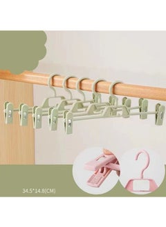 ZCM-HAPPY 10-Piece Trouser Hanger Hanger Skirt Clip  - Image 2