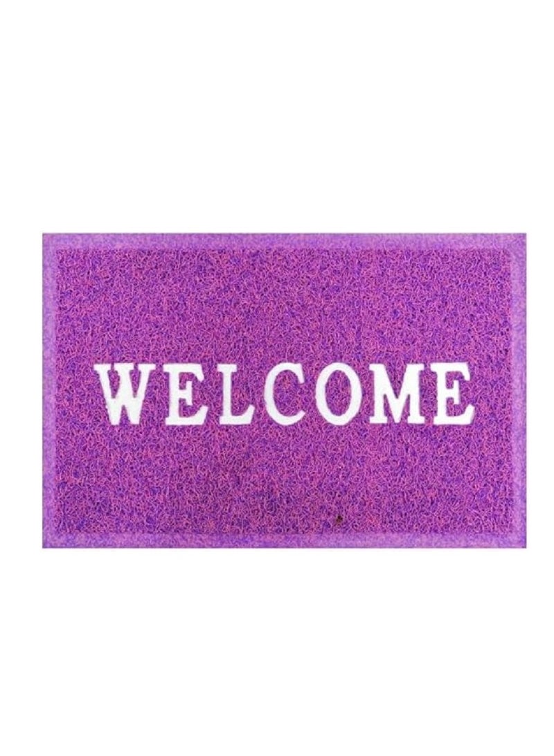 حصيرة باب مضادة للانزلاق للمنزل بعبارة «Welcome»، حصيرة من المطاط شديدة التحمل  - Image 2