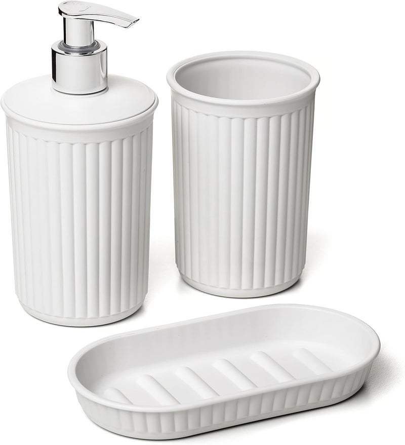 Tatay Bathroom Accessory Set - White Pergamon - Image 1