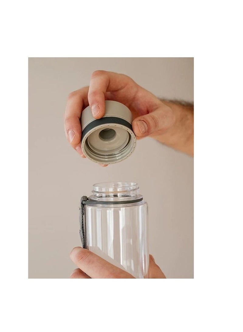 EQUA Water Bottle BPA Free Plain Grey 600 ml - Image 2