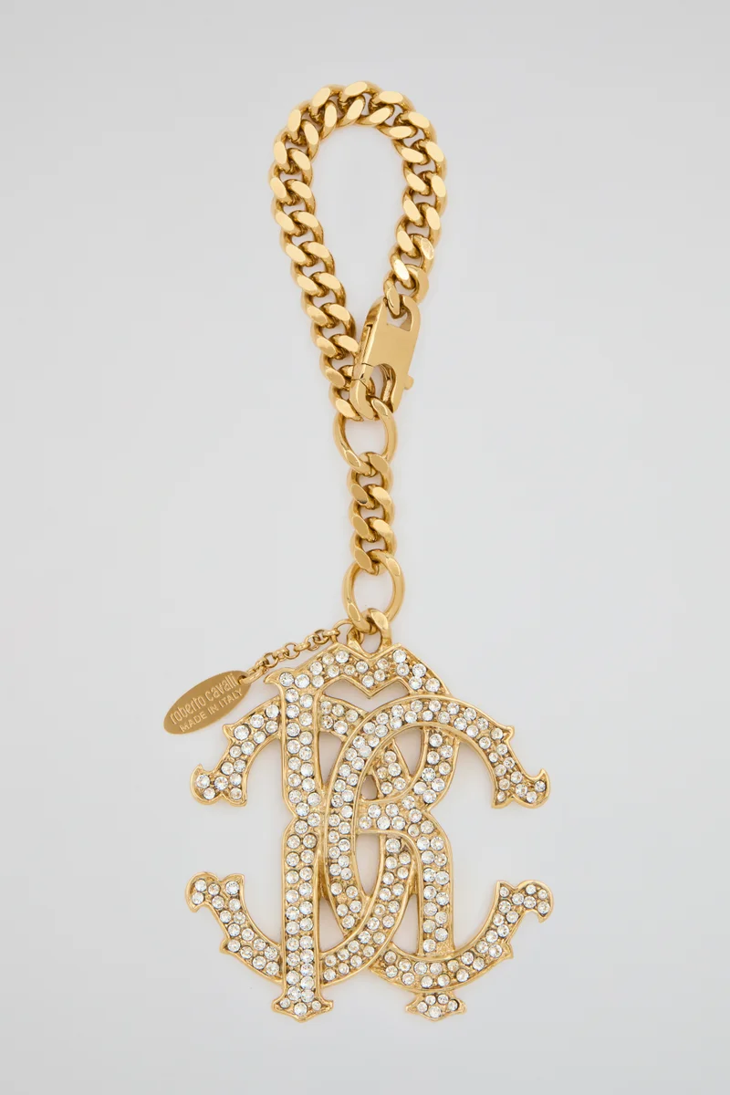 roberto cavalli Roberto Cavalli Gold Crystal RC Pendant