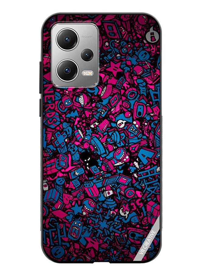 VR CREATIVE Protective Case Cover For Xiaomi Redmi Note 12 Mini Cartoons Design Multicolour - Image 1