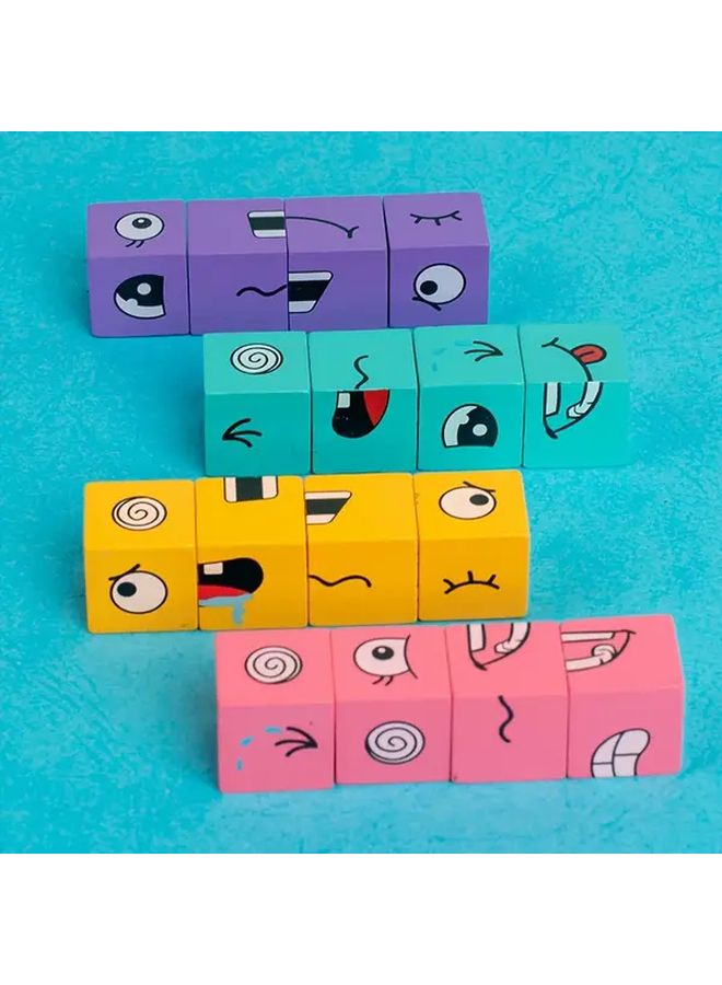 كتل بناء التعبير لغز خشبي من نوع الجرس للتعليم والتعلم للأعمار من 3 سنوات فما فوق - Image 4