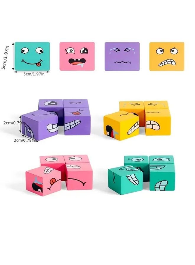 كتل بناء التعبير لغز خشبي من نوع الجرس للتعليم والتعلم للأعمار من 3 سنوات فما فوق - Image 3