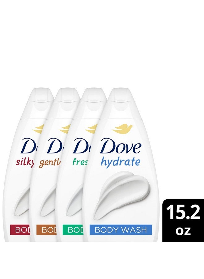 دوف مجموعة دوف لغسول الجسم المتنوع، عبوة من 6 قطع - ترطيب، تدليل لطيف، عناية منعشة، ومخمل حريري، 15.22 أونصة - Image 3