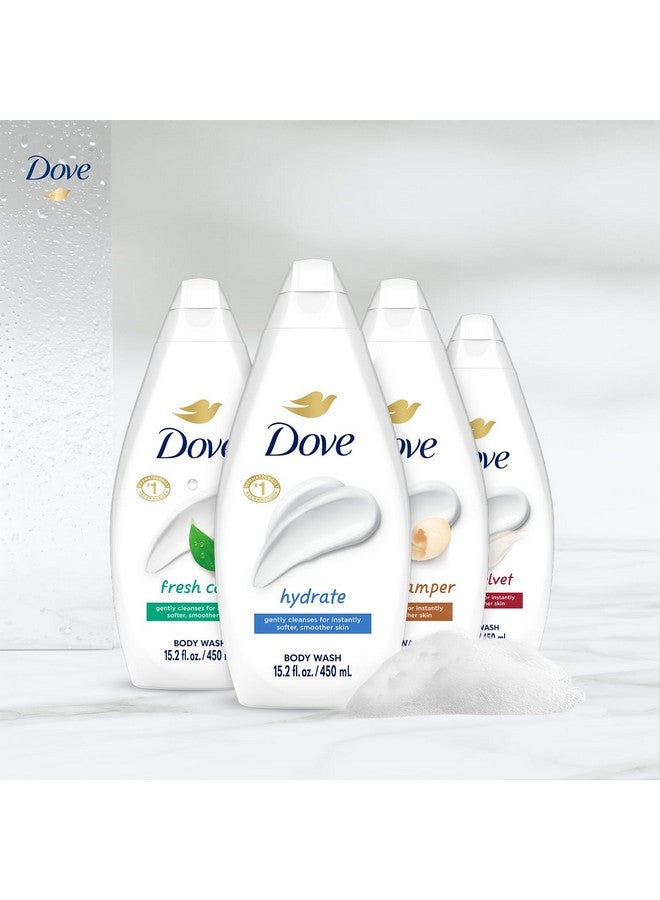 دوف مجموعة دوف لغسول الجسم المتنوع، عبوة من 6 قطع - ترطيب، تدليل لطيف، عناية منعشة، ومخمل حريري، 15.22 أونصة - Image 4