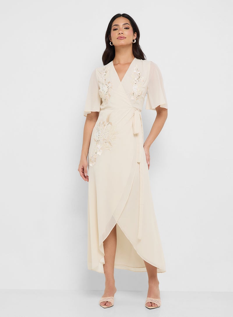 هوب اند ايفي فستان شيفون مطرز - Image 4