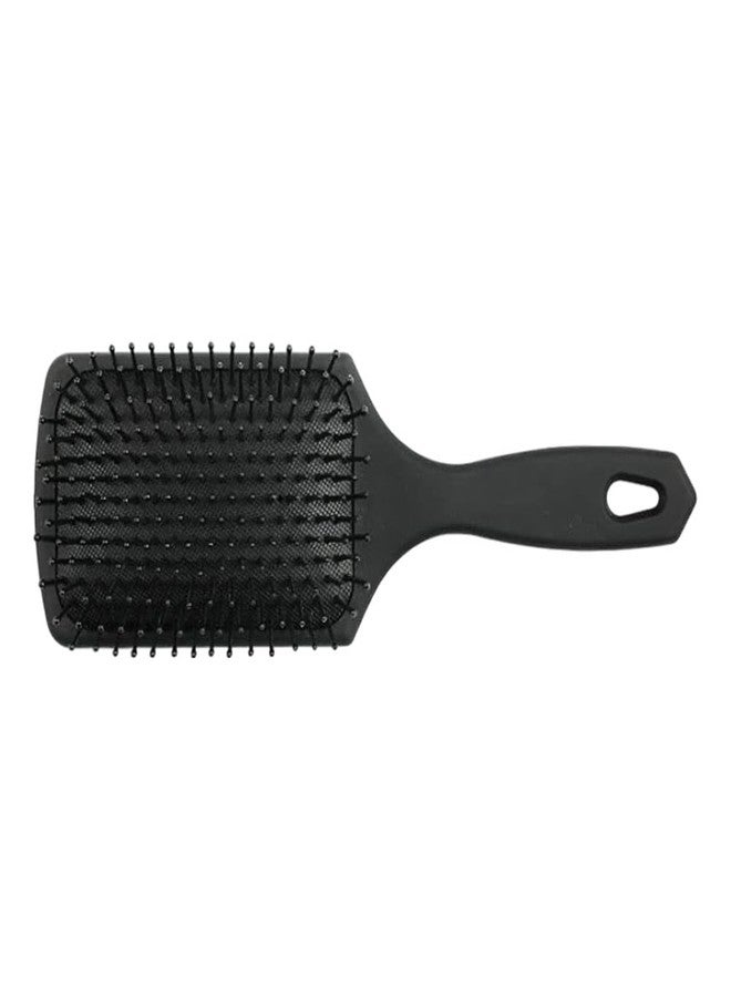 VIVIAN Paddle Brush and Cushion Hair Brush - Large Square Paddle Brush with Ball Tip Bristles - Black Paddle Brush for Men and Women - Image 1