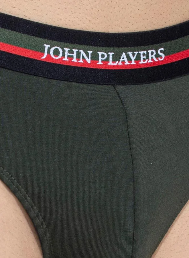 John Players John Player Pack of 2 - Solid Briefs with Elastic Waistband