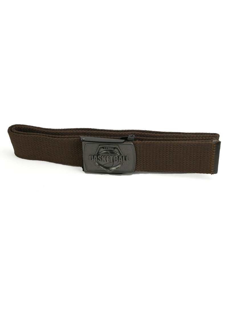 Generic - Brown Belts for Men Nylon Belt for Hiking Golf Work, Web designed Casual Mens Belt for Jeans Men's Belt Web Adjustable Belt Men - Image 1