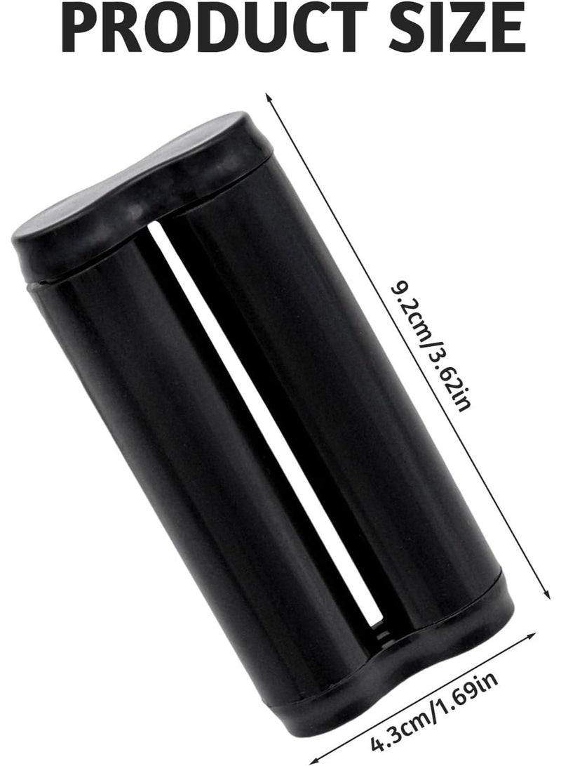 BIGTHREE Roller-Handheld Fidget Toy for Adults, Handheld Stress Relief & Anxiety Reducer, Portable Metal Sensory Toy for Focus, Skin Picking Relief & Fine Motor Skills, for Men Women (Black) - Image 3