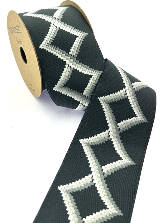 Multi-Colored Woven Wide Curtain Border / Accessory (7 Cm. Width - 3.5 Mt. Length)