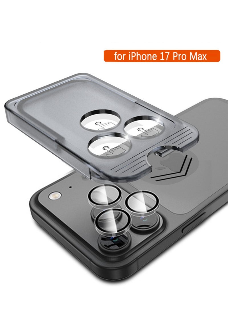 X-level Camera Lens Protector for iPhone 17 Pro Max [Case Friendly]- Black - Image 1