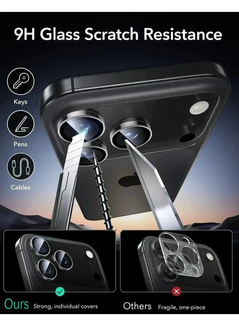X-level Camera Lens Protector for iPhone 17 Pro Max [Case Friendly]- Black - Image 4