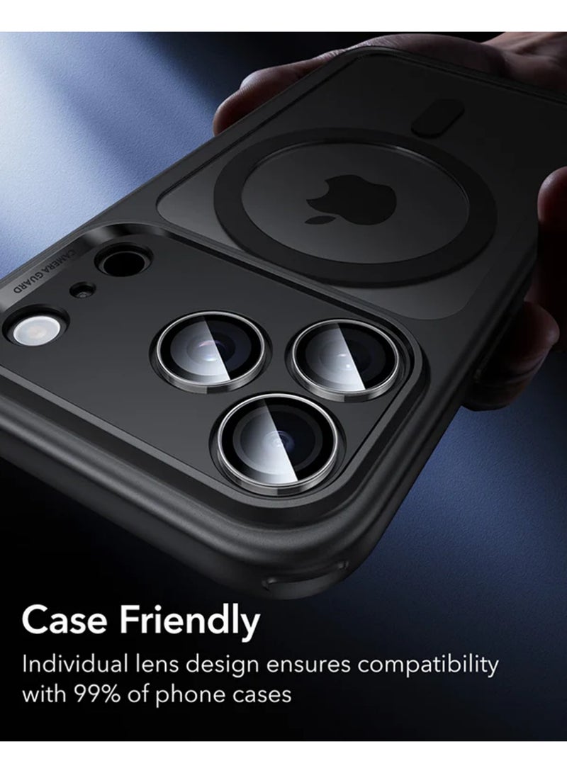 X-level Camera Lens Protector for iPhone 17 Pro Max [Case Friendly]- Black - Image 5