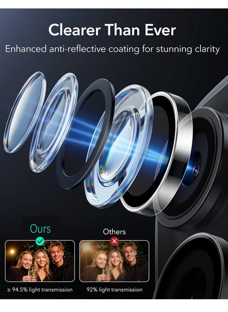 X-level Camera Lens Protector for iPhone 17 Pro Max [Case Friendly]- Black - Image 3