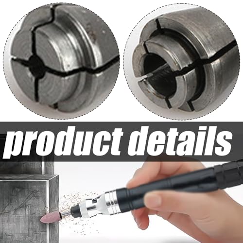 Quweiz 6 Pack Die Grinder Collet, Grinding Machine Clamping Collet Adapter 1/4" and 1/8" Arbors Shanks, 3 Pack 3mm and 3 Pack 6mm Grinding Machine Clamp - Image 4