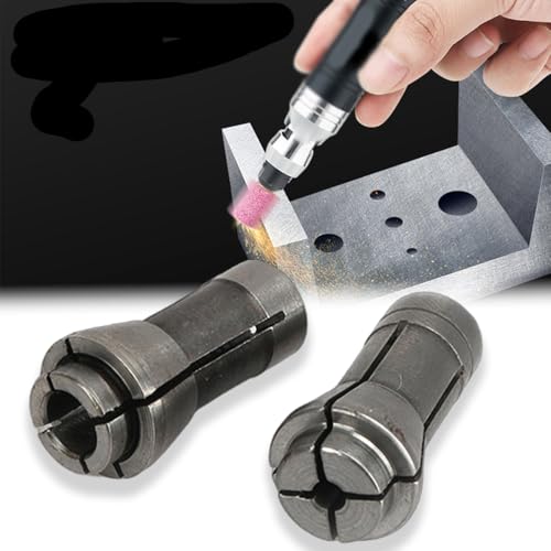 Quweiz 6 Pack Die Grinder Collet, Grinding Machine Clamping Collet Adapter 1/4" and 1/8" Arbors Shanks, 3 Pack 3mm and 3 Pack 6mm Grinding Machine Clamp - Image 5
