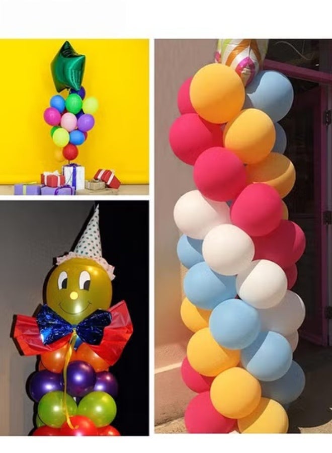 MIXDE 2PCS Balloon Column Stand Kit Set,Ajustable Balloon Column Kits and 152 Pcs Balloons,Adjustable Metal Balloon Tower,Party Decoration,Balloon Centerpiece for Table and Balloon Column Stand for Floor - Image 1