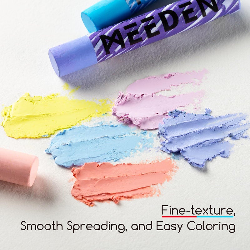 MEEDEN Soft Oil Pastels Set: 72 Vibrant Colors Oil Pastels for Artists Beginners Adults - Smooth Oil Pastel Crayons for Art Supplies, Painting, Drawing, Blending, Layering, Shading - Image 4