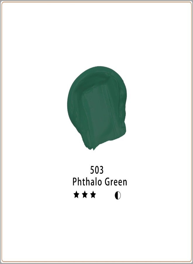 Artecho Green Acrylic Paint, Phthalo Green (120ml / 4.05oz) Tubes, Art Craft Paints for Canvas Painting, Rock, Stone, Wood, Fabric, Art Supplies for Professional Artists, Adults - Image 2