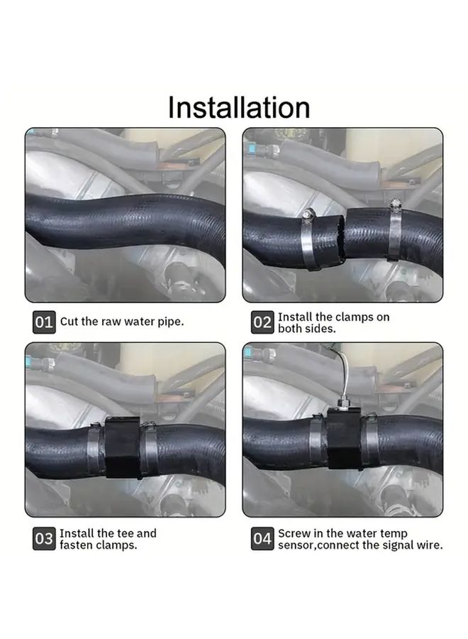 28mm Water Cooled Liquid Temperature Sensor Adapter Aluminum Alloy Radiator - Image 5