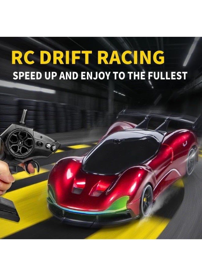 1:20 Scale RC Drift Car 4WD 2.4GHz 15KM/H High Speed Racing Sport Toy Car with LED Lights, Racing and Drift Wheels - Image 3