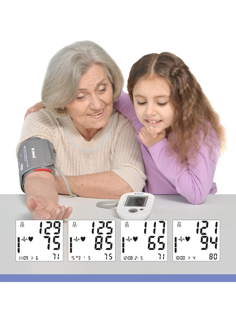 B.Well جهاز قياس ضغط الدم الأوتوماتيكي PRO-35 بحزام متوسط-كبير مقاس 22 سم - 42 سم مع محول شاحن - Image 5