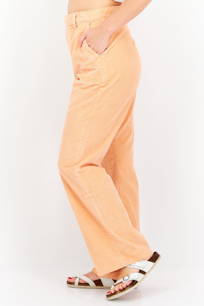 Levi's Women Regular Fit Plain Corduroy Pants, Peach - Image 4