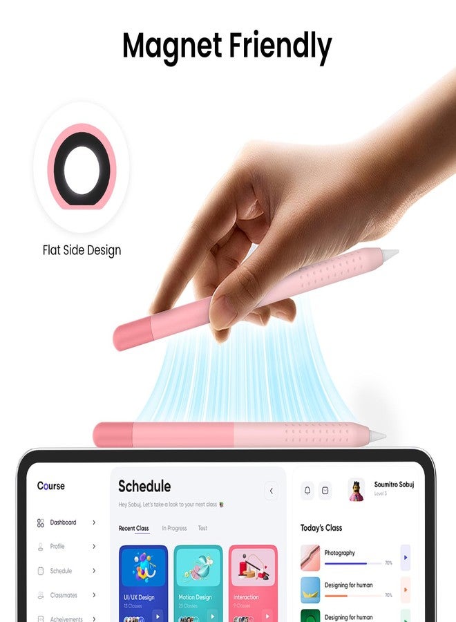 جراب Delidigi iPencil متوافق مع جراب Apple Pencil (USB-C) غطاء حماية سيليكون متدرج الألوان ملحقات جراب Apple Pencil USB C 2023 - Image 4