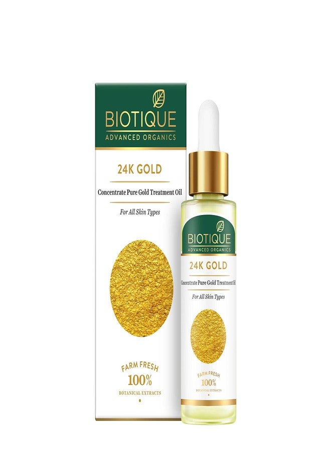 Pure Gold Concentrate 24K GOLD TREATMENT OIL 30 ml by Biotique Farmacy