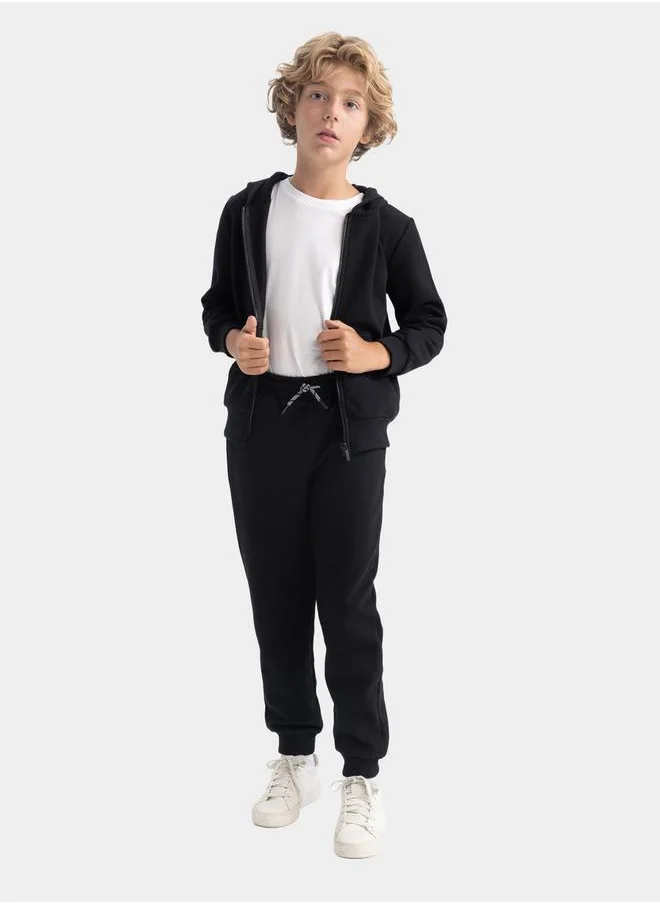 DeFacto Relaxed Fit Elasticated Cuff Joggers with Pockets by Styli