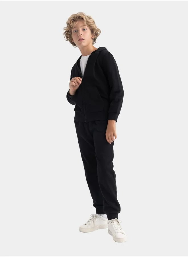 DeFacto Relaxed Fit Elasticated Cuff Joggers with Pockets by Styli