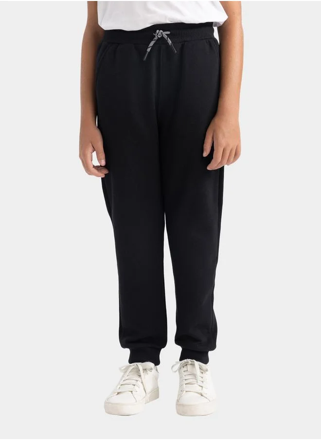 DeFacto Relaxed Fit Elasticated Cuff Joggers with Pockets by Styli