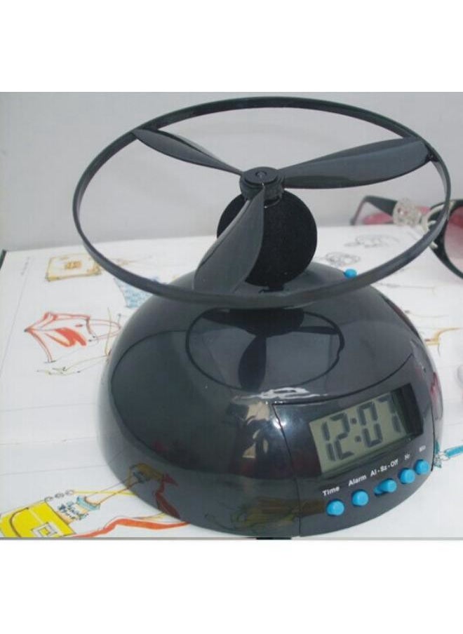 WAOKN - Digital Alarm Clock, Run Away Flying Electronic Alarm Clock, Support Screen Backlight, Flying Toy Style, for Decorate Your Bedroom, Office, Propeller Alarm Clock Creative Home Alarm Clock - Image 1