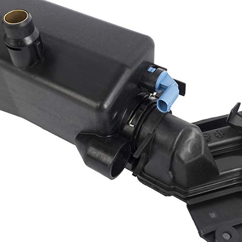 KARPAL Radiator Coolant Recovery Expansion Overflow Tank Reservoir and Sensor and Cap and Clip 17117573781 Compatible with E46 E83 E53 323i X3 - Image 5