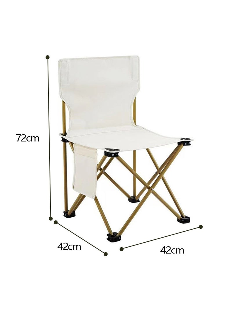 Yolu Outdoor Camping Chair Folding Chairs with Carry Bag Lightweight seat Portable Chair for Camping, Hiking,Fishing, Beach, BBQ and Picnics  - Image 2
