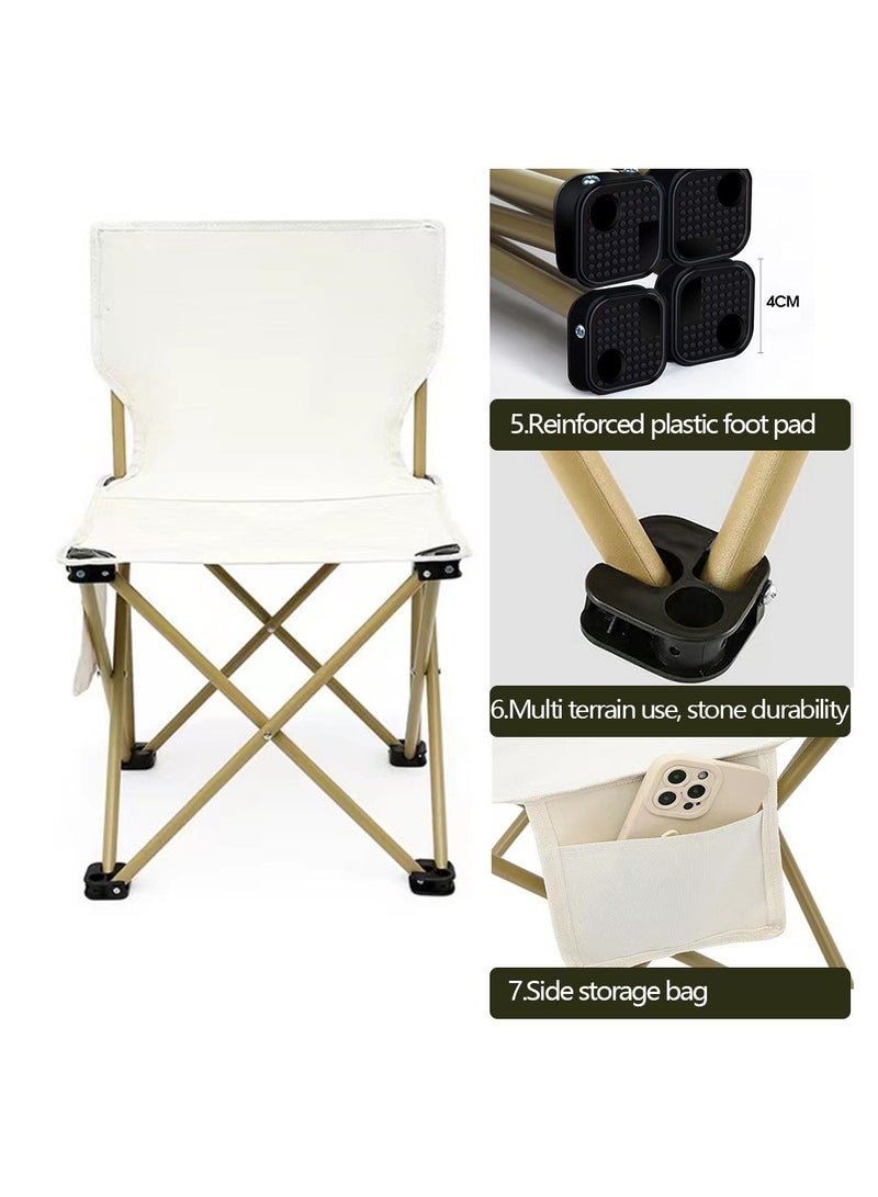Yolu Outdoor Camping Chair Folding Chairs with Carry Bag Lightweight seat Portable Chair for Camping, Hiking,Fishing, Beach, BBQ and Picnics  - Image 4