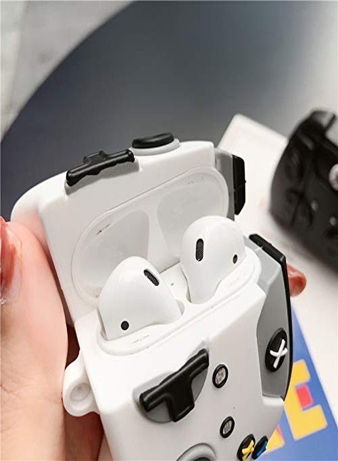 LEWOTE Silicone Case Compatible for Apple Airpods 1&2 Funny Cover[Best Gift for Kids Boys Girls] [Gamepad] (White) - Image 3