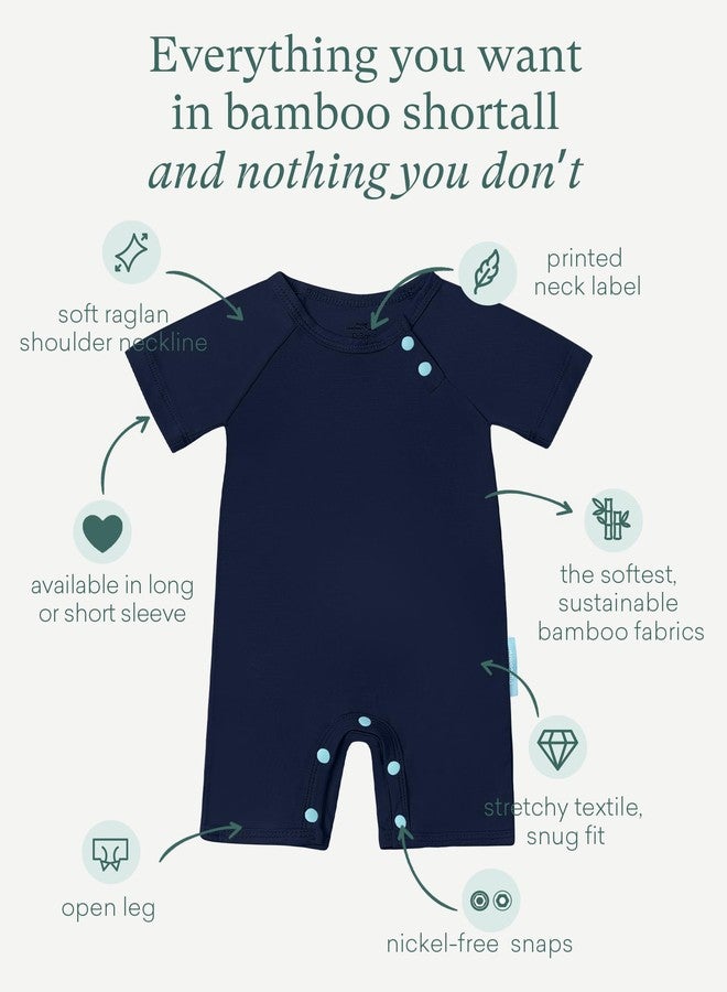 PurComfy SuperSoft Short Sleeve Baby Romper, Unisex Bamboo Viscose One-piece Summer Pajamas, Boy Girl Footless Jumpsuit Snap Closure - Image 2