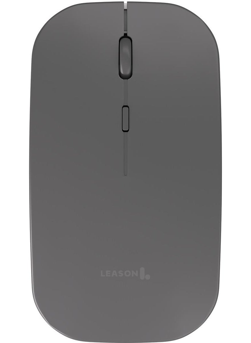 Leason LE101 Hybrid Bluetooth & Wireless Rechargeable Wireless Mouse - Dark Gray  - Image 2