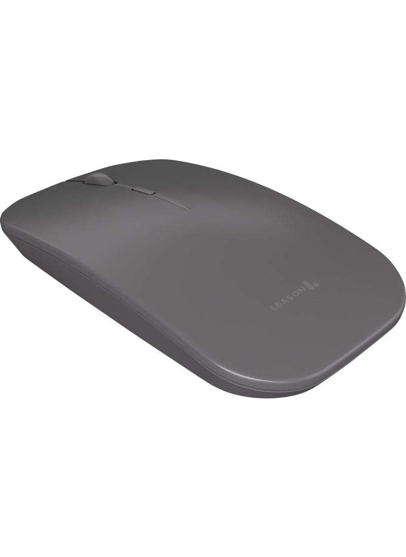 Leason LE101 Hybrid Bluetooth & Wireless Rechargeable Wireless Mouse - Dark Gray  - Image 3