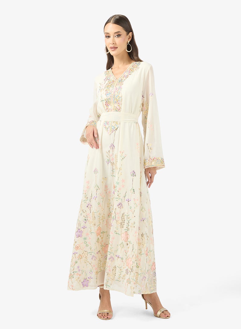 خزانة جلابية بطبعة زهور - Image 1