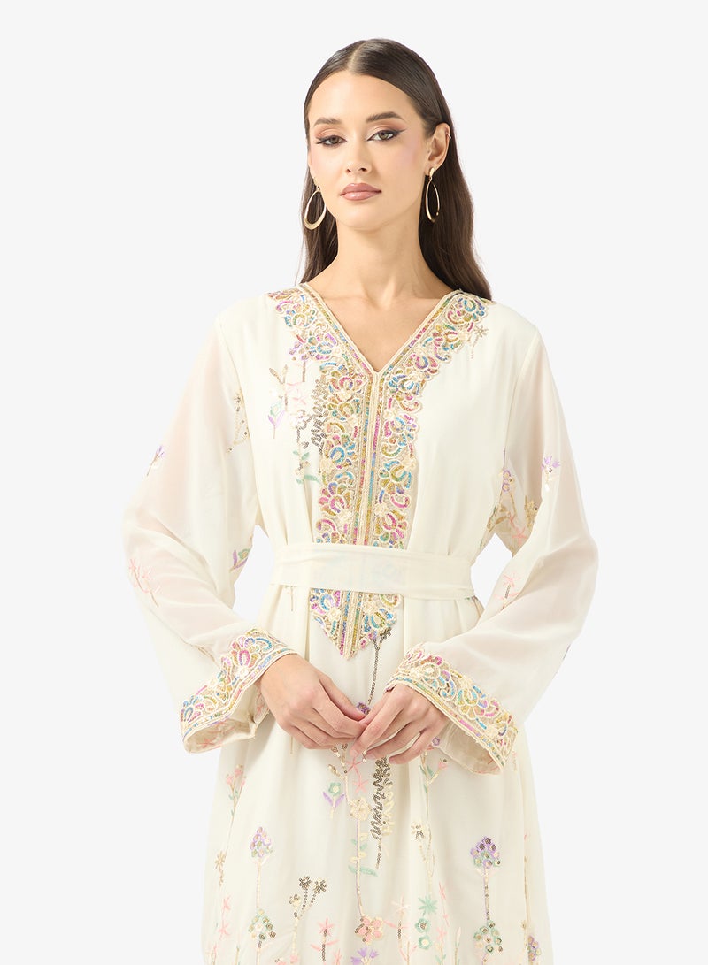 خزانة جلابية بطبعة زهور - Image 3