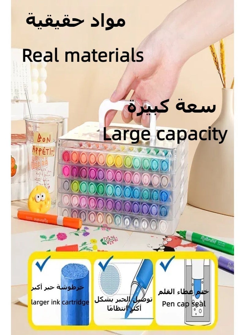 24 colors acrylic markers watercolor pen sets, Markers Paint Pens, Children’s Acrylic Painting Marker Set, Color Pens, Water Color Drawing Pens, Magical Water Painting Pen, Stackable, Quick-Drying, Hand-Painted, Water Marker Gifts for Boys and Girls Kids Drawing - Image 4