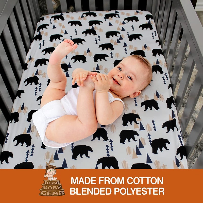 دير بيبي جير بطانية قطنية بطبعة دب - Image 4