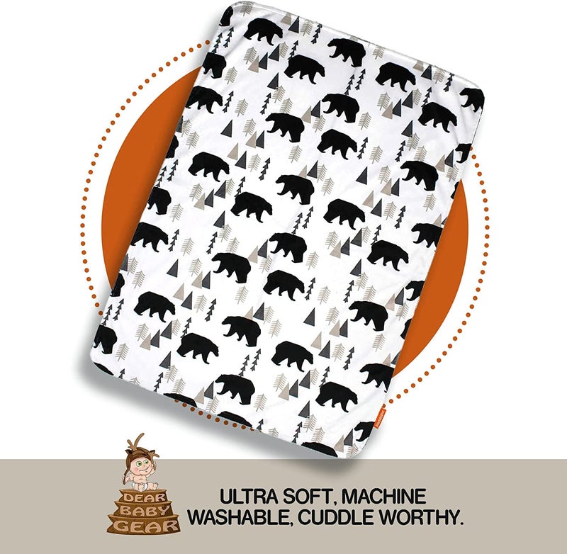 دير بيبي جير بطانية قطنية بطبعة دب - Image 5